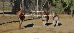 Desktop Screenshot of bouquetcanyonkennels.com